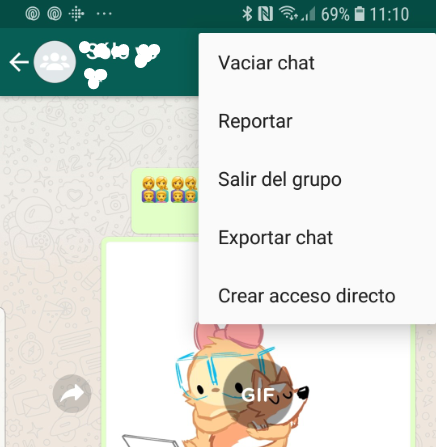 Chat destacado WhatsApp
